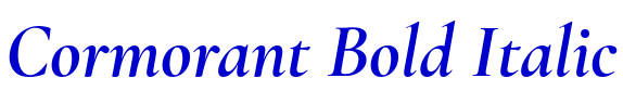 Cormorant Bold Italic लिपि